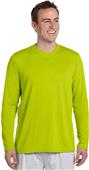Gildan Men Youth 5 oz. Long-Sleeve T-Shirt SAFETY GREEN Primary