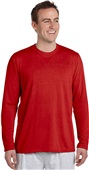 Gildan Men Youth 5 oz. Long-Sleeve T-Shirt RED Primary