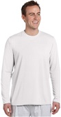 Gildan Men Youth 5 oz. Long-Sleeve T-Shirt WHITE Primary