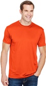 Bayside Mens 4.5 oz. Polyester Performance T-Shirt BRIGHT ORANGE Primary