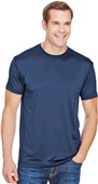 Bayside Mens 4.5 oz. Polyester Performance T-Shirt NAVY Primary