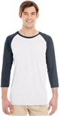 Jerzees Adult 4.5 oz TRI-BLEND Baseball Raglan Tee