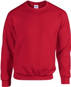 Gildan Adult Heavy Blend 50/50 Fleece Crew CHERRY RED Primary