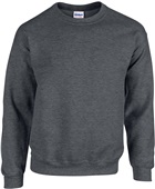 Gildan Adult Heavy Blend 50/50 Fleece Crew DARK HEATHER Primary