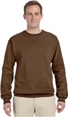 Jerzees Adult Youth NuBlend Fleece Crew Sweatshirt CHOCOLATE Primary