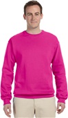 Jerzees Adult Youth NuBlend Fleece Crew Sweatshirt CYBER PINK Primary