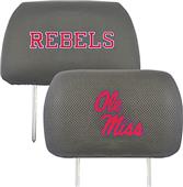 Fan Mats Univ of Mississippi Head Rest Cover (set)