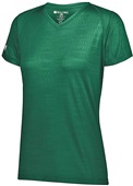 Womens Wicking V-Neck T Shirt (Forest,Maroon,Navy,Royal,Scarlet) FOREST Primary