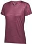 Womens Wicking V-Neck T Shirt (Black,Forest,Graphite,Maroon,Navy,Royal,red,White) MAROON Primary