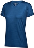 Womens Wicking V-Neck T Shirt (Black,Forest,Graphite,Maroon,Navy,Royal,red,White) NAVY Primary