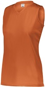 Augusta Ladies Girls Attain Wicking Sleeveless Jersey ORANGE Primary