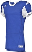 Russell Adult Youth Color Block Stock Football Game Jersey ROYAL/WHITE Primary