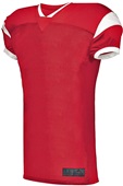 Augusta Adult Youth Slant Football Jersey RED/WHITE Primary