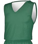 Russell Undivided Reversible Basketball Jerseys Outside: DARK GREEN, Inside: WHITE Primary