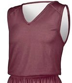Russell Undivided Reversible Basketball Jerseys Outside: MAROON, Inside: WHITE Primary