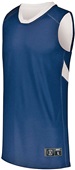 Holloway Mens Youth Dual-Side Basketball Jerseys Outside: NAVY, Inside: WHITE Primary