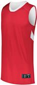 Holloway Mens Youth Dual-Side Basketball Jerseys Outside: SCARLET, Inside: WHITE Primary