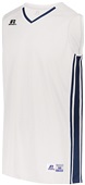 Russell Adult Youth Legacy Basketball Jerseys WHITE/NAVY Primary