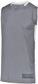 Augusta Adult Youth Step-Back Basketball Jerseys GRAPHITE/WHITE Primary