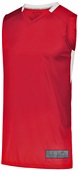 Augusta Adult Youth Step-Back Basketball Jerseys RED/WHITE Primary