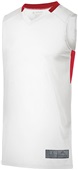 Augusta Adult Youth Step-Back Basketball Jerseys WHITE/RED Primary
