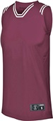 Holloway Ladies Retro Basketball Jersey MAROON/WHITE Primary