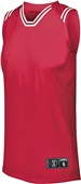 Holloway Ladies Retro Basketball Jersey SCARLET/WHITE Primary