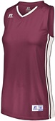 Russell Ladies Legacy Basketball Jersey MAROON/WHITE Primary