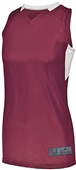 Augusta Ladies Step-Back Basketball Jersey MAROON/WHITE Primary