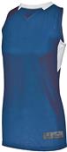 Augusta Ladies Step-Back Basketball Jersey NAVY/WHITE Primary