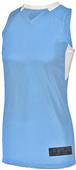 Augusta Ladies Step-Back Basketball Jersey COLUMBIA BLUE/WHITE Primary