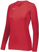 High 5 Women/Girls Truhit Volleyball LS Jersey SCARLET Primary