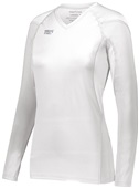 High 5 Women/Girls Truhit Volleyball LS Jersey WHITE Primary