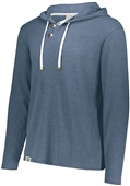 Adult Side Seam Pockets, Brass Colored Accents Hoodie STORM HEATHER Primary