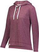 Holloway Ladies Loose Coast Hoodie 229778 MAROON HEATHER Primary