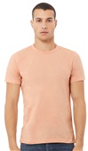 Bella+Canvas Unisex Heather CVC Short Sleeve Tee 3001CVC HEATHER PEACH Primary