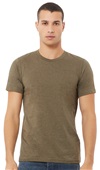 Bella+Canvas Unisex Heather CVC Short Sleeve Tee 3001CVC HEATHER OLIVE Primary