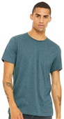 Bella+Canvas Unisex Heather CVC Short Sleeve Tee 3001CVC HEATHER DEEP TEAL Primary