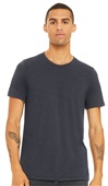Bella+Canvas Unisex Heather CVC Short Sleeve Tee 3001CVC HEATHER MIDNIGHT NAVY Primary