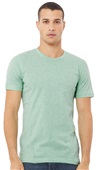 Bella+Canvas Unisex Heather CVC Short Sleeve Tee 3001CVC HEATHER PRISM MINT Primary