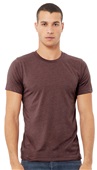 Bella+Canvas Unisex Heather CVC Short Sleeve Tee 3001CVC HEATHER MAROON Primary