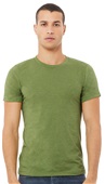 Bella+Canvas Unisex Heather CVC Short Sleeve Tee 3001CVC HEATHER GREEN Primary