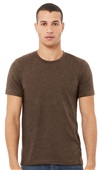 Bella+Canvas Unisex Heather CVC Short Sleeve Tee 3001CVC HEATHER BROWN Primary