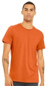 Bella+Canvas Unisex Heather CVC Short Sleeve Tee 3001CVC HEATHER ORANGE Primary