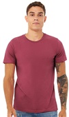 Bella+Canvas Unisex Heather CVC Short Sleeve Tee 3001CVC HEATHER RASPBERRY Primary