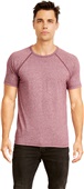 Next Level Mens Mock Twist Raglan T-Shirt TECH MAROON Primary