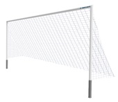 Soccer Goals - Team Official Round Goal - Semi-Permanent (8 ft.H x 24 ft.W x 4 ft.B x 10 ft.D) - NFH