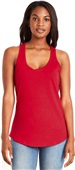 Next Level Ladies Gathered Racerback Tank RED Primary