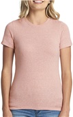 Next Level Ladies Triblend Crew DESERT PINK Primary