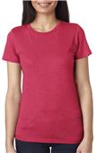 Next Level Ladies Triblend Crew VINTAGE SHOCKING PINK Primary